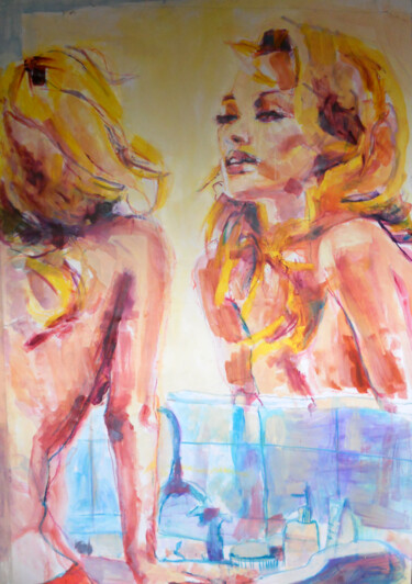 Картина под названием "Primo mattino" - Chiara Abbaticchio, Подлинное произведение искусства, Масло Установлен на Деревянная…