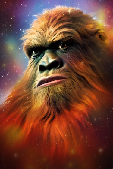 Digital Arts titled "Big Foot, The Great…" by China Alicia Rivera, Original Artwork, AI generated image