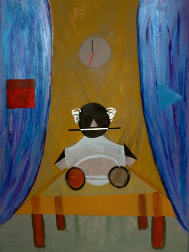 Картина под названием "The Hermit ( O Erem…" - Chincoã, Подлинное произведение искусства, Акрил