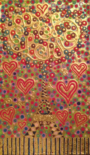 Painting titled "Notre Amour" by Chiori Ohnaka, Original Artwork, Pigments