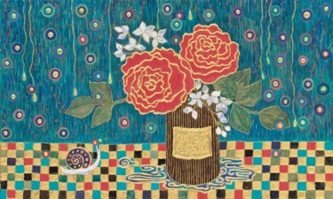 Malerei mit dem Titel "TEARS" von Chiori Ohnaka, Original-Kunstwerk, Acryl