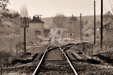 Fotografia intitolato "La gare...." da Chrisdaf, Opera d'arte originale