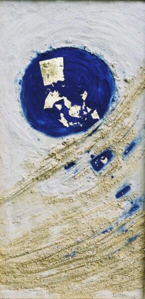 Peinture intitulée "Deep Blue Sun" par Chris Talbot, Œuvre d'art originale