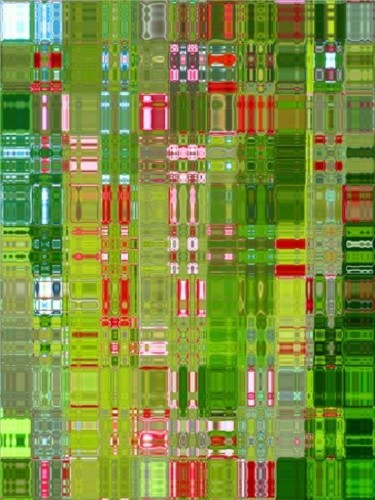 Digital Arts titled "red green circuits" by Chris Lee, Original Artwork