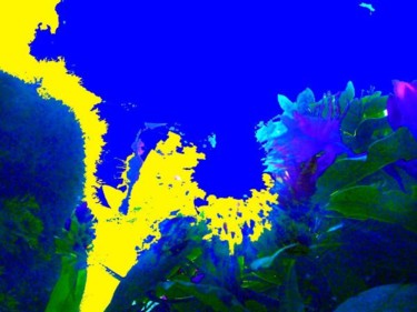 Digital Arts titled "yellow blue" by Chris Lee, Original Artwork