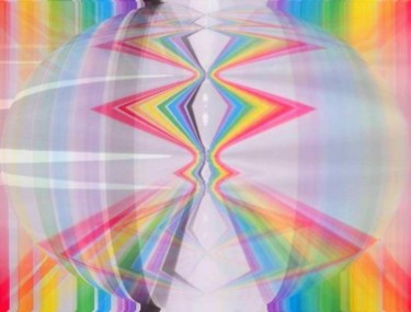 Digital Arts titled "rainbow shapes" by Chris Lee, Original Artwork