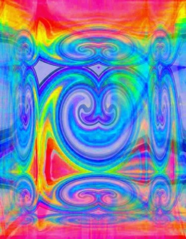 Digital Arts titled "mirrored swirl" by Chris Lee, Original Artwork