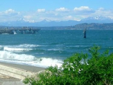 Photography titled "beach near Seattle" by Chris Lee, Original Artwork