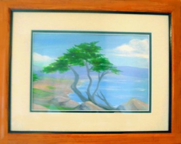 Painting titled "framed cyprus" by Chris Lee, Original Artwork