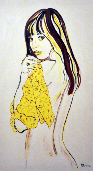 Pintura titulada "Jane Birkin, pop ar…" por Christelle Mayeur, Obra de arte original, Acrílico Montado en Bastidor de camill…