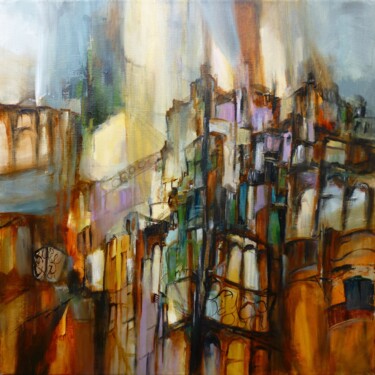 제목이 "La Gran Via de Madr…"인 미술작품 Christelle Veron Cherbonnier로, 원작, 아크릴