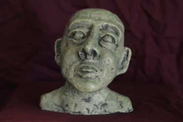 Sculpture titled "Brutus défiant César" by Christian Bader, Original Artwork, Metals