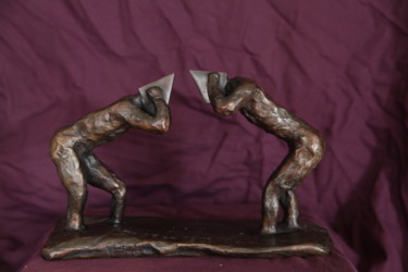 「bronzes-32.jpg」というタイトルの彫刻 Christian Baderによって, オリジナルのアートワーク, 金属