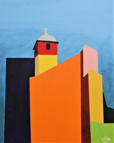 Painting titled "Citadelle 009" by Christian Bailly-Grandvaux, Original Artwork, Acrylic