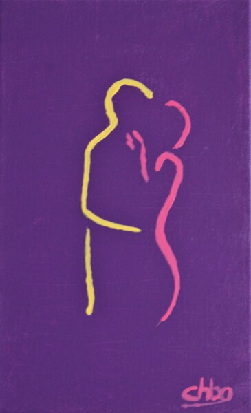 Peinture intitulée "Couple_02" par Christian Bailly-Grandvaux, Œuvre d'art originale, Acrylique