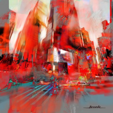 Arts numériques intitulée "new-york" par Christian Bessede, Œuvre d'art originale, Peinture numérique