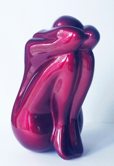 雕塑 标题为“Repli Sur Soi” 由Christian Choquet, 原创艺术品, 树脂
