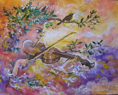 Malerei mit dem Titel "Le Printemps" von Christian Eprinchard, Original-Kunstwerk, Acryl