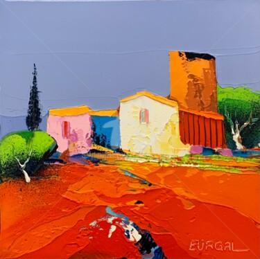 Картина под названием "Le vieux moulin" - Christian Eurgal, Подлинное произведение искусства, Масло