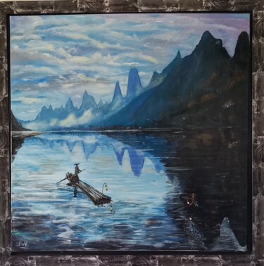 Painting titled "EXOTISSIMO THAILANDE" by Christian Garnier, Original Artwork, Acrylic Mounted on Wood Stretcher frame