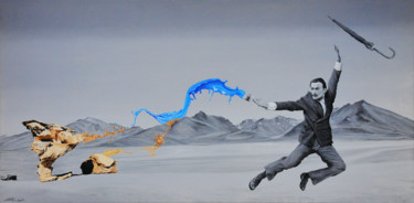 Картина под названием "The only difference…" - Christian Girault, Подлинное произведение искусства, Масло Установлен на Дере…