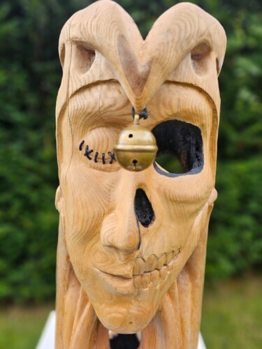 Sculpture titled "The Fool" by Christian Koller (Artc), Original Artwork, Wood