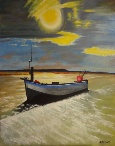 Malerei mit dem Titel "Lamparo" von Christian Lopez, Original-Kunstwerk, Öl