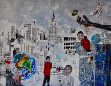 Картина под названием "American dream fadi…" - Christian Perez De Carvasal, Подлинное произведение искусства, Масло