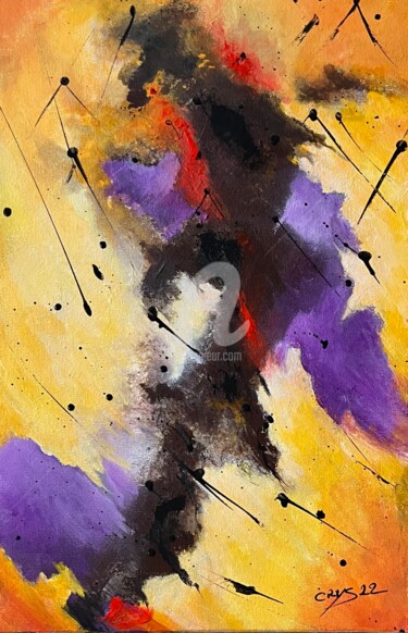 Peinture intitulée "DELICE" par Christian Riotte (Crys), Œuvre d'art originale, Acrylique