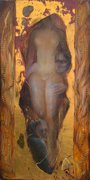 Pintura intitulada "Cérès" por Christiana Visentin Gajoni, Obras de arte originais, Óleo