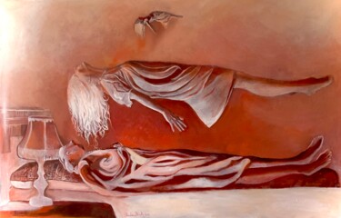 Pintura intitulada "Résurrection" por Christiana Visentin Gajoni, Obras de arte originais, Óleo