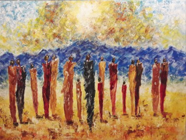 Peinture intitulée "HOPE 1" par Christiane Guerry, Œuvre d'art originale, Acrylique