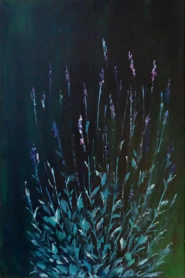 Malerei mit dem Titel "Lavender" von Ch.Art, Original-Kunstwerk, Acryl