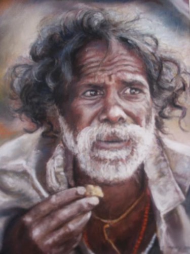 Painting titled "Aborigène" by Christiane Mory, Original Artwork