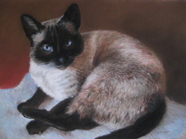 Peinture intitulée "Mouche" par Christiane Mory, Œuvre d'art originale, Pastel Monté sur artwork_cat.