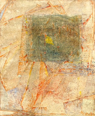Pittura intitolato "Rayonnement fossile…" da Christiane Seguin, Opera d'arte originale, Acrilico Montato su Telaio per barel…