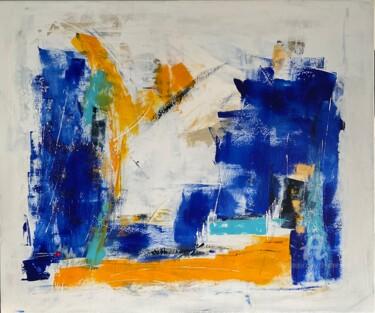 Ζωγραφική με τίτλο "Abstraction colorée" από Christine Barth Mroz, Αυθεντικά έργα τέχνης, Ακρυλικό Τοποθετήθηκε στο Ξύλινο φ…