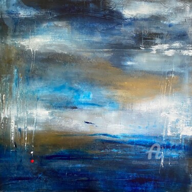 Schilderij getiteld "Entre terre et mer" door Christine Barth Mroz, Origineel Kunstwerk, Acryl