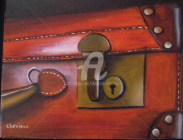 绘画 标题为“valise 15” 由Christine Chevieux, 原创艺术品, 油
