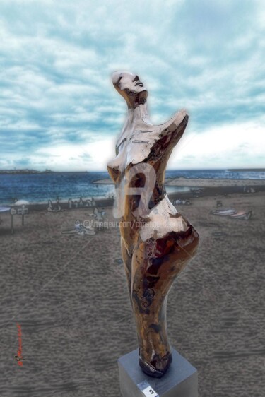 Sculpture titled "La cicatrice" by Christine Dupont, Original Artwork, Terra cotta