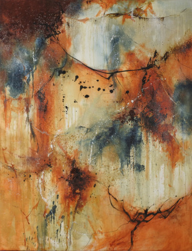 Peinture intitulée "Kaliska" par Christine Lance, Œuvre d'art originale, Huile