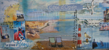 Collages getiteld "BALADE EN COTE D'OP…" door Christine Leger, Origineel Kunstwerk