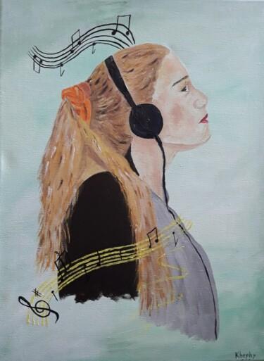 Painting titled "Une vie en musique" by Christine Ranchoux Soleillant, Original Artwork, Acrylic