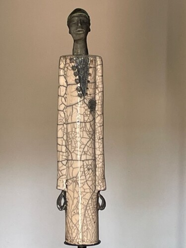 Sculpture titled "Morocco silhouette" by Christine Sawas, Original Artwork, Clay