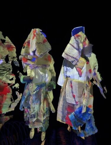 Digital Arts titled "Trois personnes" by Christine Vannier, Original Artwork, 3D Modeling