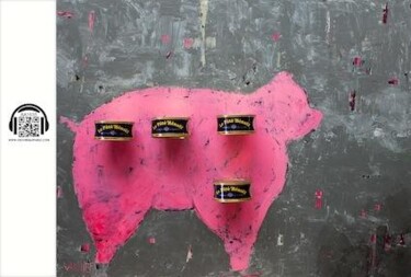 Photographie intitulée "cochon" par Christine Vannier, Œuvre d'art originale