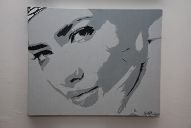 Painting titled "Adriana Lima" by Christophe Caniac, Original Artwork, Acrylic