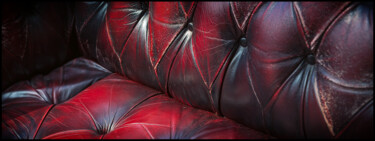 Photography titled "Fauteuil-Cuir-Rouge…" by Christophe Chauprade, Original Artwork, Non Manipulated Photography