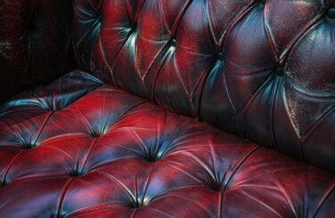 Photography titled "Fauteuil-Cuir-Rouge…" by Christophe Chauprade, Original Artwork, Non Manipulated Photography