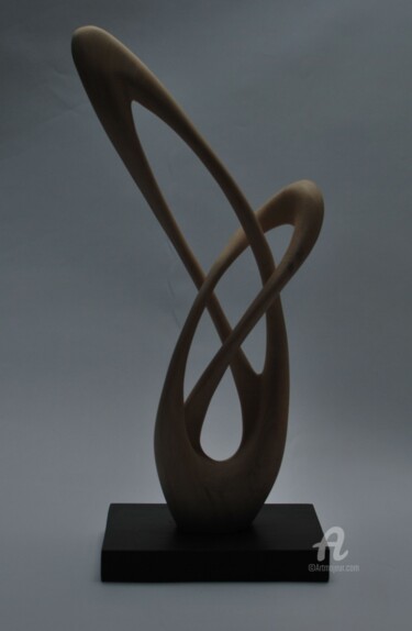 Sculpture titled "Entrechats" by Christophe Lm, Original Artwork, Wood